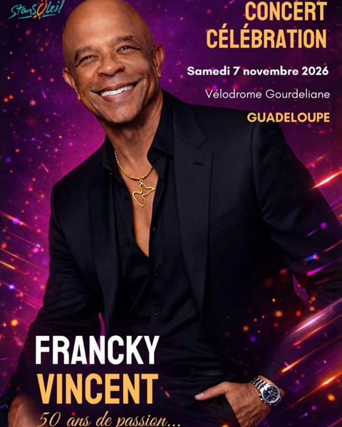 Concert Célébration Francky Vincent 50 Ans de Passion