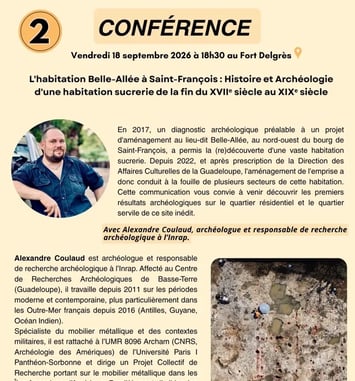 L'habitation Belle-allée à Saint-François : Histoire et archéologie d'une habitation sucrerie de la fin du XVIIe au XIXe siècle.