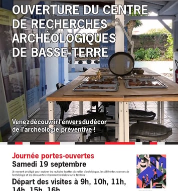 Ouverture du centre de recherches archéologiques Inrap de Basse-Terre