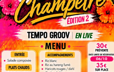 Tempo Groov en live, déjeuner champêtre de la Team PB