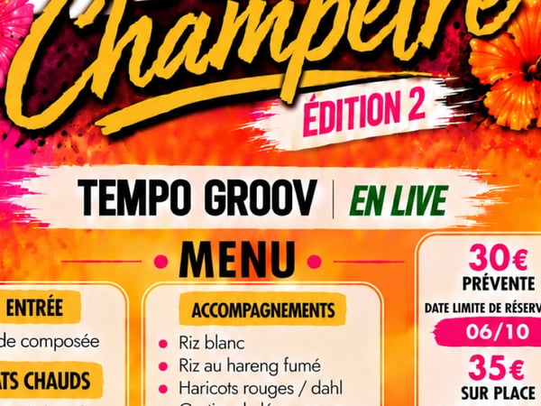 Tempo Groov en live, déjeuner champêtre de la Team PB