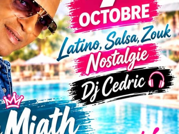 Eddy Miath au bord de la piscine
